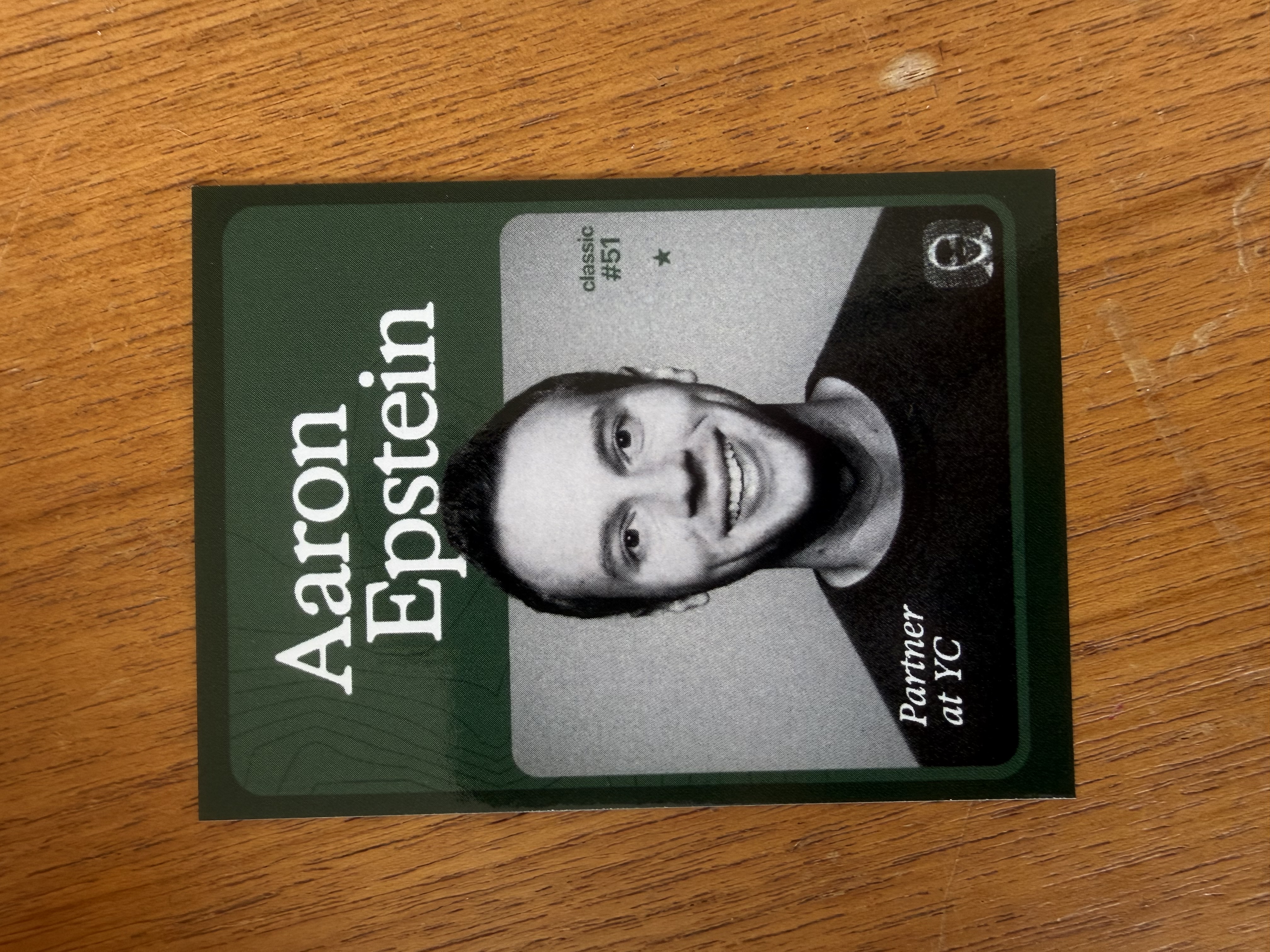 Aaron Epstein card